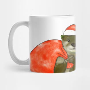 Christmas Otter Mug